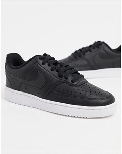 Черно белые кроссовки Court Vision Low Nike