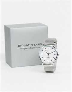 Серебристые часы Christin lars