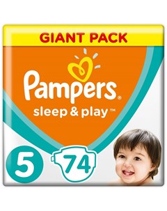 Подгузники Sleep Play Junior 5 11 16кг 74шт Pampers