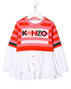 Топ на пуговицах с логотипом Kenzo kids