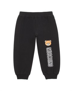 Черные спортивные брюки с логотипом детские Moschino