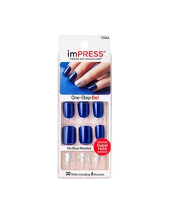Твердый лак для ногтей Impress Press On Manicure BIPA180 Леди Босс длина короткая Kiss