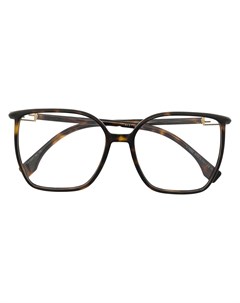 Очки в массивной квадратной оправе Fendi eyewear