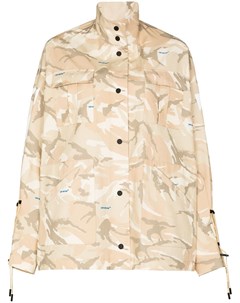 Куртка в стиле милитари с камуфляжным принтом Off-white