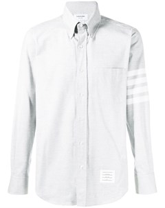 Фланелевая рубашка прямого кроя с длинными рукавами и 4 полосками Thom browne