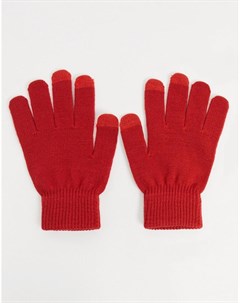 Красные перчатки для сенсорных экранов Svnx