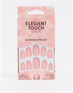 Накладные ногти Glowing Apricot Elegant touch