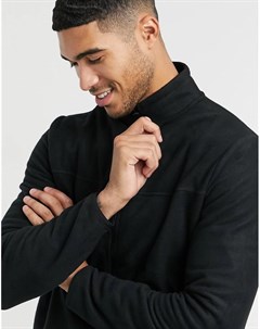 Черная флисовая спортивная куртка Asos design
