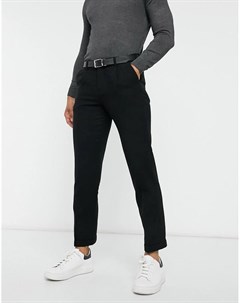 Черные укороченные брюки от комплекта Tailored Studio Selected homme