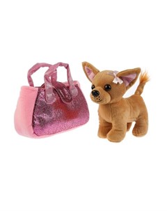 Мягкая игрушка Собака в розовой сумочке 15 см CT181172 19 Мой питомец
