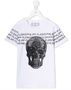 Футболка с декором Skull Philipp plein junior