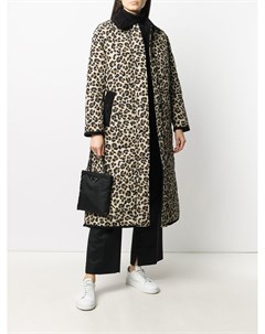 Стеганое пальто с леопардовым принтом Mackintosh