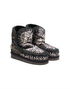 Ботинки Eskimo со змеиным принтом Mou kids