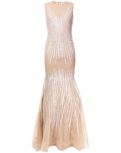 Декорированное вечернее платье Jean fares couture