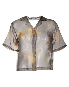 Прозрачная рубашка с цветочным принтом Soulland