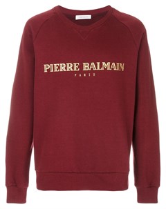 Толстовка с принтом логотипом Pierre balmain