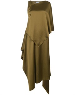 Атласное асимметричное платье Osman