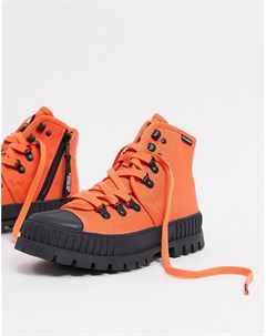 Массивные туристические ботинки оранжевого цвета Pallashock Palladium