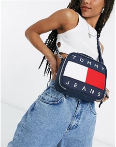 Темно синяя сумка через плечо в винтажном стиле Tommy jeans