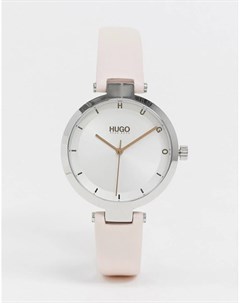 Часы с розовым кожаным ремешком hope 1540074 Hugo