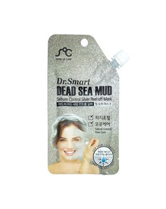 Маска плёнка Dr Smart Dead Sea Mud Sebum Control Silver Peel Off Mask Sense of care