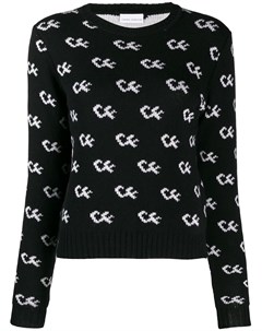 Вязаный свитер с логотипом Chiara ferragni