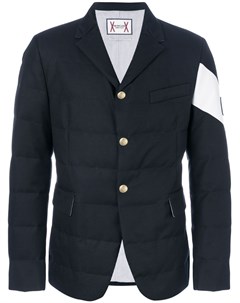 Стеганый пиджак с логотипом Moncler gamme bleu