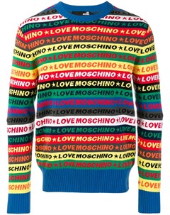 Свитер с полосками с логотипом Love moschino