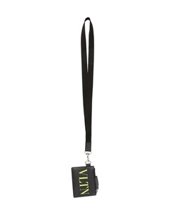 Картхолдер с ремешком на шею и логотипом VLTN Valentino garavani