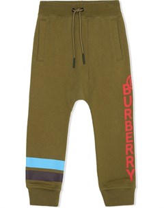 Спортивные брюки с логотипом Burberry kids