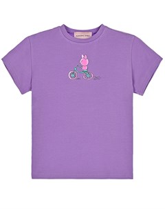 Фиолетовая футболка для девочек детская Natasha zinko