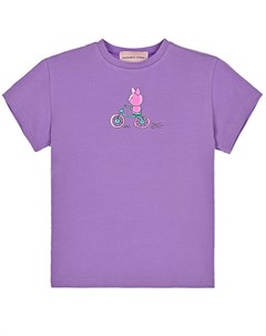 Фиолетовая футболка с принтом детская Natasha zinko