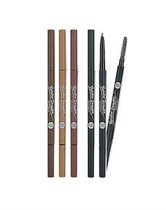 Карандаш для бровей Wonder Drawing Skinny Eyebrow Цвет 4 Red Brown Красно коричневый Holika holika