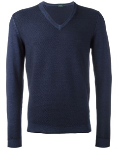 Пуловер с V образным вырезом Zanone