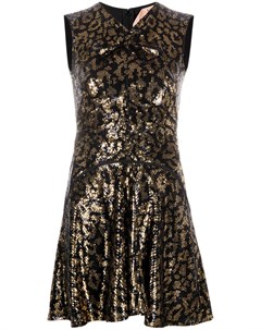 Расклешенное платье с леопардовым принтом No21