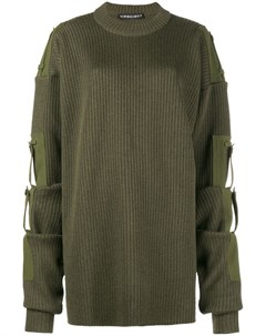 Трикотажный свитер свободного кроя со съемными рукавами Y / project