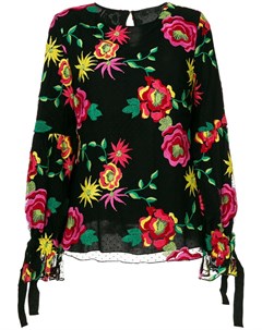 Блузка с цветочной вышивкой Ki6