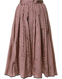 Расклешенная юбка с полосатым узором Tome