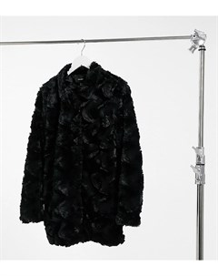 Черная куртка из искусственного меха Vero moda tall
