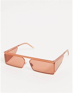 Матовые оранжевые солнцезащитные очки Hugo Boss
