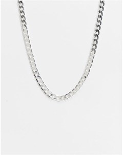 Посеребренное ожерелье из цепочки с крупными звеньями Regal rose