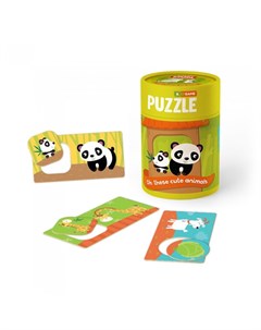 Игровой набор Зоология для малышей Хвостатые друзья пазлы и карточки с заданиями Mon