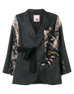 Пиджак в стиле оверсайз с парчовыми вставками Antonio marras