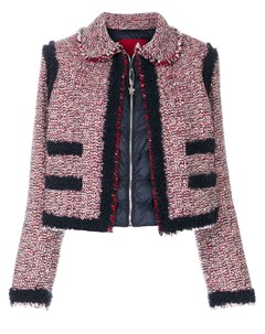Укороченный пиджак на пуховой подкладке Moncler gamme rouge