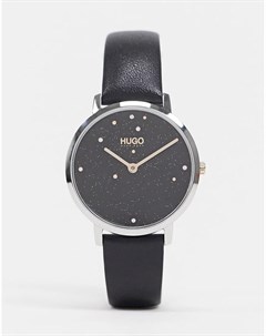 Часы с черным кожаным ремешком Hugo Dream 1540068