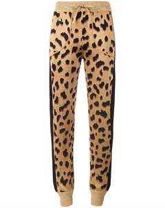 Спортивные брюки с леопардовым принтом Bella freud