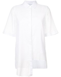 Полупрозрачная асимметричная рубашка с короткими рукавами Kimora lee simmons