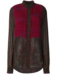 Плиссированная блузка с леопардовым принтом Michel klein
