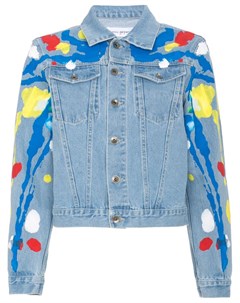 Джинсовая куртка с брызгами краски Mirco gaspari