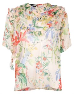 Блузка с цветочным принтом Rochas
